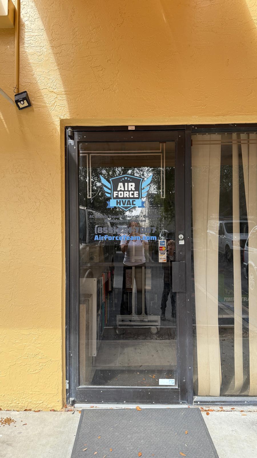 Air Force HVAC office and storefront in Deerfield Beach, Florida